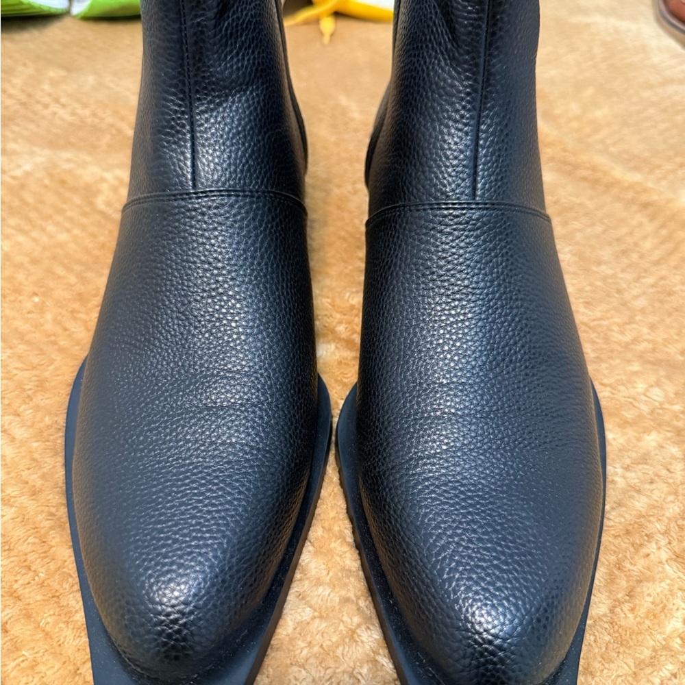 Matt & Nat Black Ankle Boots Sleek Formal Design